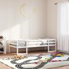 vidaXL Estrutura de cama infantil 90x190 cm pinho maciço branco