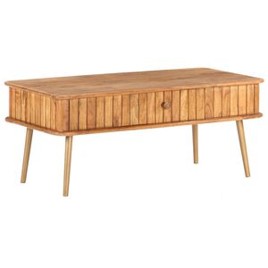 vidaXL Mesa de centro 100x50x40 cm madeira de ac&aacute;cia maci&ccedil;a