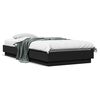vidaXL Estrutura de cama 100x200 cm derivados de madeira preto