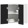 vidaXL Arm&aacute;rio suspenso Lyon Carvalho Preto 57 x 57 x 60 cm