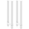 vidaXL P&eacute;s para mesa de bar , brancos, 2 pe&ccedil;as, 40x (100-101) cm, a&ccedil;o