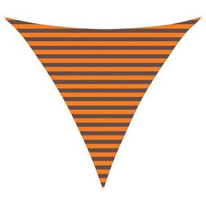 vidaXL Vela de sombra solar Laranja e Marrom 3 x 3 x 3 m