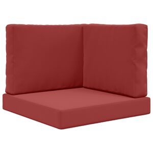 vidaXL Almofada para Sof&aacute; Externo Poli&eacute;ster vermelho tinto 60 x 60 cm
