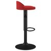 vidaXL Bancos de bar 2 pcs veludo vermelho tinto