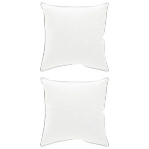 vidaXL Almofada 2 unid. 40 x 40 cm L&atilde; Australiana Branco