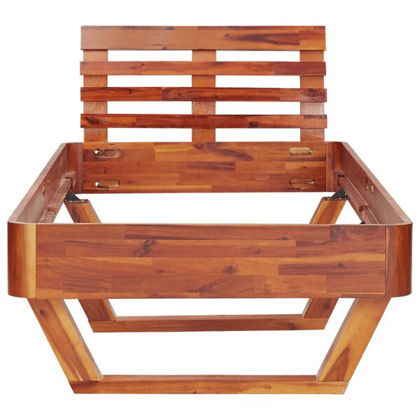 vidaXL Estrutura de cama 100x200 cm madeira de acácia maciça