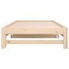 vidaXL Estrutura sof&aacute;-cama de puxar 2x(90x190) cm pinho maci&ccedil;o