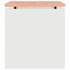 vidaXL Banco de jardim Branco 40 x 40 x 43 cm A&ccedil;o