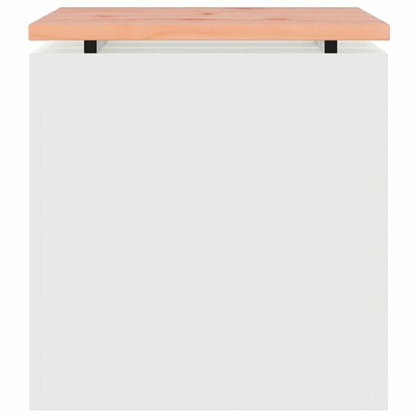 vidaXL Banco de jardim Branco 40 x 40 x 43 cm A&ccedil;o