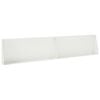 vidaXL Muro de Conten&ccedil;&atilde;o 2 unid. 100 x 12 x 50 cm A&ccedil;o Branco