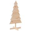 vidaXL &Aacute;rvore de Natal decorativa 120 cm madeira de pinho maci&ccedil;a