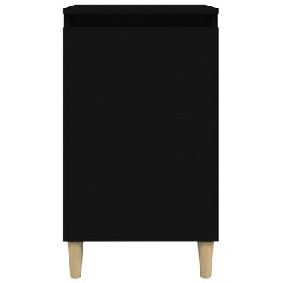vidaXL Mesas de cabeceira 2pcs 40x35x70 cm derivados de madeira preto