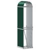 vidaXL Suporte de lenha 40x45x170 cm a&ccedil;o galvanizado verde