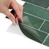 vidaXL Azulejo Subterrâneo 10 pcs Verde Escuro 29.4 x 21.4 cm