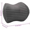 vidaXL Almofada cervical Preto Espuma de Mem&oacute;ria 30,5 x 21,5 x 13 cm
