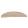 vidaXL Tapetes escada adesivos aspeto sisal 30 pcs 56x17x3 cm berbere