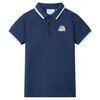 vidaXL Polo para crian&ccedil;a azul-escuro 116