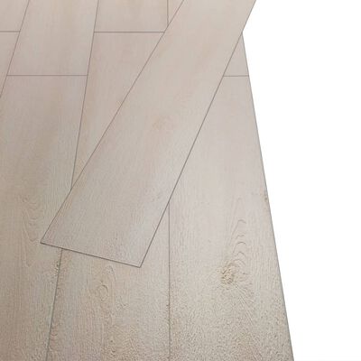 vidaXL Tábuas soalho não-autoadesivas PVC 4,46 m² 3 mm carvalho branco