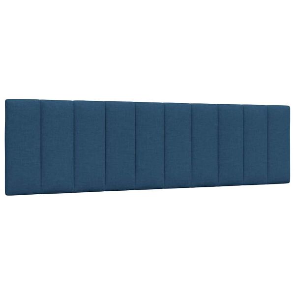 vidaXL Almofad&atilde;o de cabeceira Hanko 180 cm tecido azul