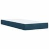 vidaXL Cama boxspring com colch&atilde;o 90x190 cm veludo azul