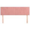 vidaXL Cabeceiras rosa 144x5x78/88 cm veludo