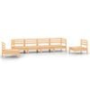 vidaXL 6 pcs conjunto lounge de jardim pinho maci&ccedil;o