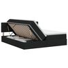 vidaXL Cama com Armazenamento 2 unid. Preto Couro Sint&eacute;tico