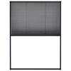 vidaXL Tela anti-insetos plissada janelas 60x80cm alum&iacute;nio antracite