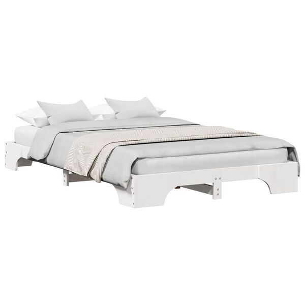 vidaXL Estrutura da Cama Branco 140 x 190 cm