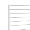 vidaXL Estrutura de cama com cabeceira e p&eacute;s 140x200 cm metal branco