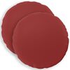 vidaXL Capa almofada 2 pcs HEERLEN Vinho Vermelho &Oslash; 40 cm Poli&eacute;ster