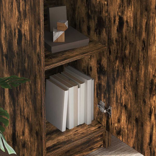 vidaXL Mesa 2 pcs Carvalho Defumado