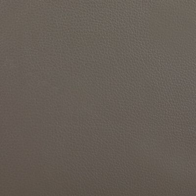 vidaXL Cama com colchão 180x200 cm couro artificial cinzento e branco