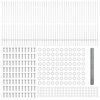 vidaXL Cerca com Poste Prateado 1,5 x 100 m A&ccedil;o