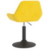 vidaXL Banco de bar veludo amarelo mostarda