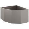 vidaXL Vaso de Canto Ferro Enferrujado 60 x 60 x 35 cm A&ccedil;o corten