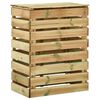 vidaXL Compostor de Jardim com Ripas Verde 110 x 58 x 113 cm