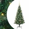 vidaXL &Aacute;rvore de Natal Artificial Pr&eacute;-iluminada Verde 120 cm