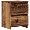 vidaXL Mesa de cabeceira 30x30x40cm derivados de madeira madeira velha