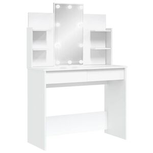 vidaXL Toucador com luzes LED 96x40x142 cm branco