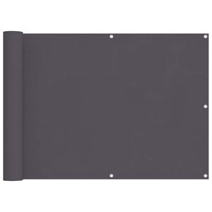 vidaXL Tela de varanda tecido Oxford 90x600 cm antracite