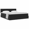 vidaXL Cama com Armazenamento com colch&atilde;o Preto 160 x 200 cm Veludo
