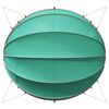 vidaXL C&uacute;pula de Piscina Manual Azul 546 x 516 x 250 cm