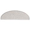 vidaXL Tapetes escada adesivos aspeto sisal 30 pcs 65x21x4cm platina