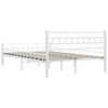 vidaXL Estrutura de cama metal 140x200 cm branco