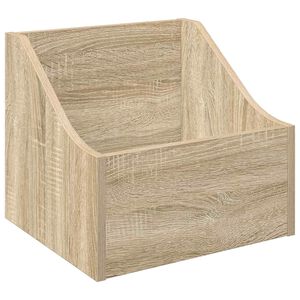 vidaXL Caixa de Discos LP Carvalho Sonoma 37 x 33 x 32 cm