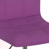 vidaXL Cadeiras de jantar girat&oacute;rias 2 pcs couro artificial roxo