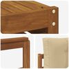 vidaXL Conjunto de Sof&aacute;s para Exterior 7 pcs Natural e Bege