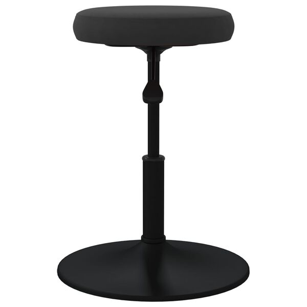 vidaXL Cadeira de jantar veludo preto