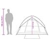 vidaXL Tenda de campismo c&uacute;pula p/ 3 pessoas imperme&aacute;vel laranja